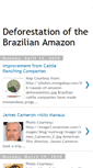 Mobile Screenshot of deforestationofthebrazilianamazon.blogspot.com