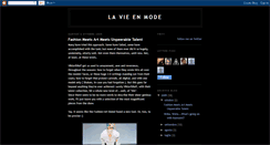 Desktop Screenshot of la-vie-en-mode.blogspot.com