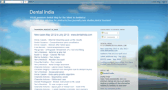 Desktop Screenshot of dentalindia.blogspot.com