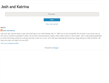 Tablet Screenshot of joshandkatrina.blogspot.com