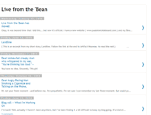 Tablet Screenshot of livefromthebean.blogspot.com