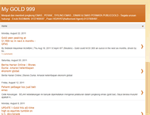 Tablet Screenshot of mygold999.blogspot.com