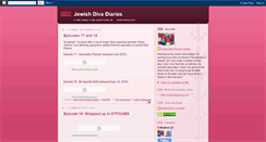 Desktop Screenshot of jewishdivadiaries.blogspot.com