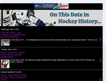 Tablet Screenshot of onthisdateinhockeyhistory.blogspot.com