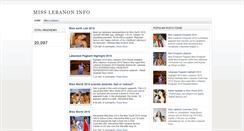 Desktop Screenshot of misslebanon-info.blogspot.com