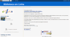 Desktop Screenshot of bibliotecaemlinha.blogspot.com