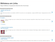 Tablet Screenshot of bibliotecaemlinha.blogspot.com