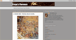 Desktop Screenshot of freyasflorence.blogspot.com