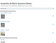 Tablet Screenshot of acuarelasrazu.blogspot.com
