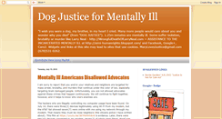 Desktop Screenshot of dogjusticeformentallyill.blogspot.com