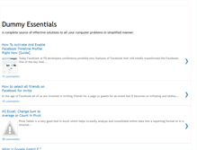Tablet Screenshot of dummy-essentials.blogspot.com