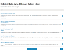 Tablet Screenshot of koleksi-kata-kata-hikmah-dalam-islam.blogspot.com