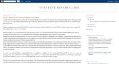Desktop Screenshot of concrete-repair-guide.blogspot.com