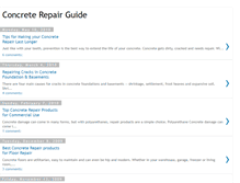 Tablet Screenshot of concrete-repair-guide.blogspot.com