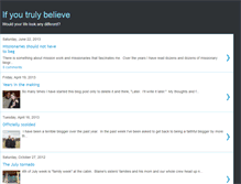 Tablet Screenshot of ifyoutrulybelieve.blogspot.com