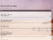 Tablet Screenshot of how-to-sell-on-ebay-azmi.blogspot.com