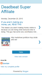 Mobile Screenshot of deadbeatsuperaffiliatenow.blogspot.com