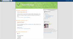Desktop Screenshot of pavedwithintent.blogspot.com