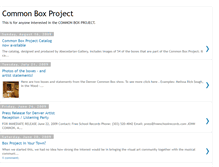 Tablet Screenshot of commonboxproject.blogspot.com