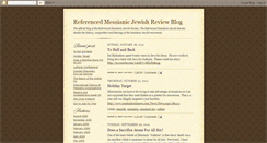 Desktop Screenshot of messianicjewish.blogspot.com