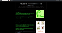 Desktop Screenshot of greengoddessjewelry.blogspot.com