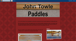 Desktop Screenshot of johntowlewoodenpaddles.blogspot.com