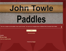 Tablet Screenshot of johntowlewoodenpaddles.blogspot.com