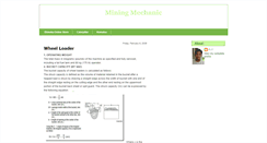 Desktop Screenshot of miningmechanic.blogspot.com