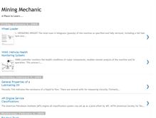 Tablet Screenshot of miningmechanic.blogspot.com