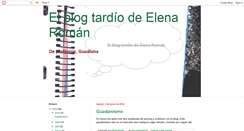 Desktop Screenshot of elblogtardiodeelenaroman.blogspot.com