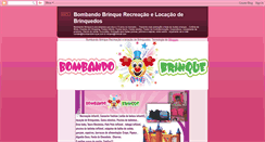 Desktop Screenshot of bomandobrinque.blogspot.com