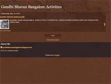 Tablet Screenshot of gandhibhavanbangalore.blogspot.com