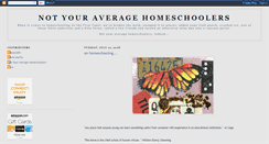 Desktop Screenshot of notyouraveragehomeschoolers.blogspot.com