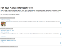 Tablet Screenshot of notyouraveragehomeschoolers.blogspot.com