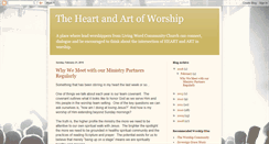 Desktop Screenshot of heartandartofworship.blogspot.com