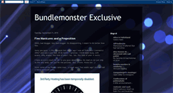 Desktop Screenshot of bundlemonsterexclusive.blogspot.com