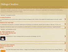 Tablet Screenshot of dialogocreativo.blogspot.com