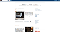 Desktop Screenshot of forgettherules.blogspot.com