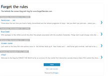 Tablet Screenshot of forgettherules.blogspot.com