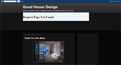 Desktop Screenshot of goodhousedesign.blogspot.com
