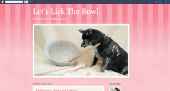 Desktop Screenshot of letslickthebowl.blogspot.com