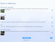 Tablet Screenshot of pismoizsrebrenice.blogspot.com