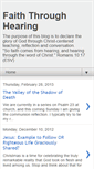 Mobile Screenshot of faiththroughhearing.blogspot.com