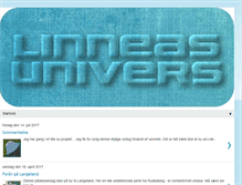 Tablet Screenshot of linneasunivers.blogspot.com