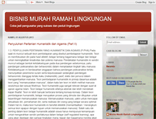 Tablet Screenshot of bisnismurahramahlingkungan.blogspot.com