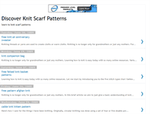 Tablet Screenshot of knitscarfpatterns.blogspot.com