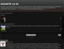 Tablet Screenshot of aguante-la-u.blogspot.com