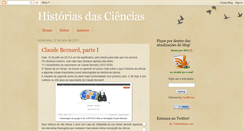 Desktop Screenshot of historiasdasciencias.blogspot.com