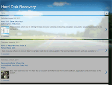 Tablet Screenshot of harddiskrecoverysoftwares.blogspot.com