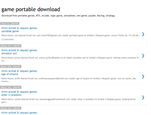 Tablet Screenshot of game-portable.blogspot.com